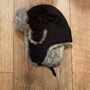 Woolrich 100% Rabbit fur Lined Trapper Hat